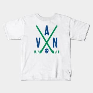 VAN Retro Sticks - White Kids T-Shirt